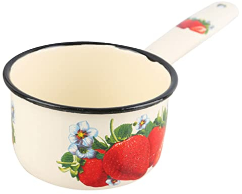 Cucharón Con Mango Esmaltado Compacto Y Resistente Para Cocinar Alimentos Infantiles En Estufas Y Cocinas Eléctricas