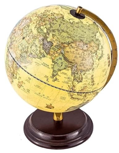 OXOAMP Globus Welt-Erde-Zeremonie mit Einer Halterung und warmem Licht. Antike Erde, Taiwan, Welt-Erde-Gelast, 25 cm Nachttisch