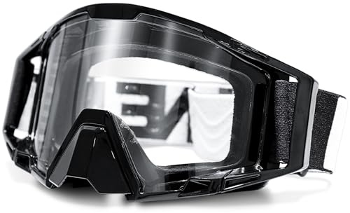 NENKI Motocross Brille, Motorradbrille mit Nasenschutz, Skibrille für Damen und Herren, für Outdoor-Sport, als mtb brille