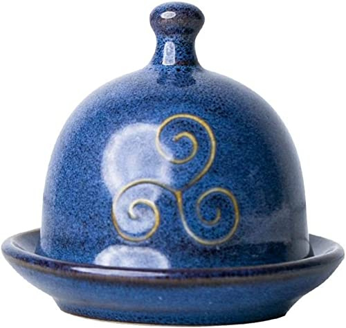 Beurrier créatif petit plat à sauce avec couvercle, mini beurrier à portion unique, support pour assaisonnement, beurrier en céramique, boîte à collation, plat à cornichons, plat à vinaigre, beurrier