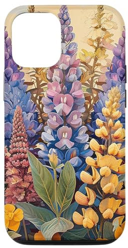 iPhone 14 Anise Hyssop Bouquet Floral Pastel Colors Graphic Case