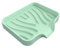Porte-savon en silicone avec écoulement - Vert menthe - Porte-savon pour salle de bain, cuisine, douche (menthe)