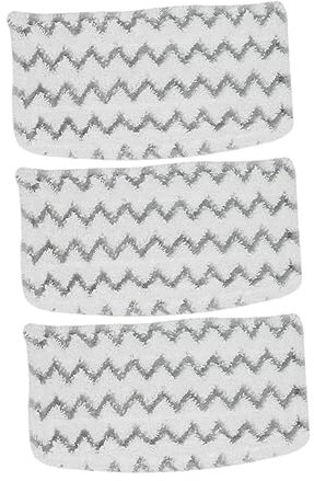 Warmhm 3stücke Staubtücher Für Dampfmopp Kompatibel Mit Shark Steam Mop Weiß Für Wischmopp Ersatz-bezug Für Harte Böden Wie Laminat Und Fliesen