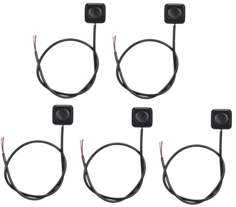 pawlickio Interruptor MomentáNeo de 5 Piezas, BotóN Pulsador MomentáNeo, Interruptor de Encendido y Apagado, Miniinterruptor de BotóN de Montaje en Superficie de 12V 24V