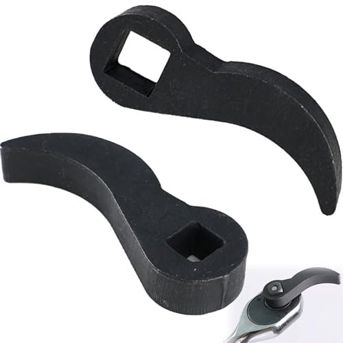 SJWOW Pry Bar Wrench Adaptor Head Crowbar Adapter Head Tools, Angle Head Pry Bar 1/2 Or 3/8 inch Drive, Thickening Half Shaft Removal Repairing Tools for Tight Spaces (1/2 inches)
