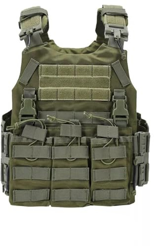 SINAIRSOFT Taktisk snabbfrigörande väst, justerbar lätt Airsoft MOLLE väst för utomhusaktiviteter träning