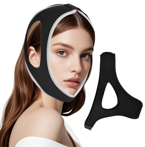 2 Stück Anti Schnarchen Kinnriemen,Anti Snoring Chin Strap,Schnarchgerät Zur Schnarchreduzierung,Schnarchstopper Schnarchlösung für Männer und Frauen