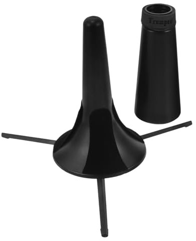 QUMIIRITY 1satz Tragbarer Trompetenständer Robustem Kunststoff Mit Stützbeinen Für Trompetenaufbewahrung Und Display Übungsdämpfer Und Vielseitiger Nutzung