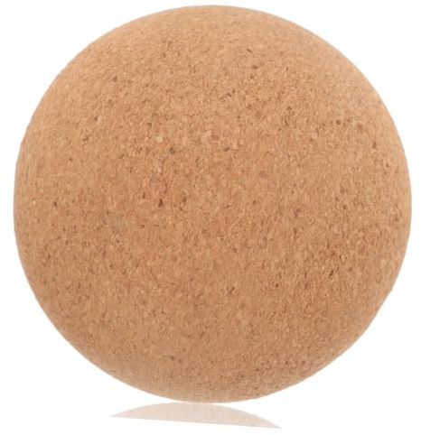 WOONEKY Pelota de Masaje de Corcho Natural para Yoga y Relajación Muscular Bola Reutilizable para Fascia y de Tensión Corporal