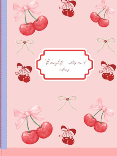 Thoughts, notes and ideas: Cuaderno de notas – Libreta bonita para escribir pensamientos, ideas y apuntes (120 páginas), Diario creativo – Cuaderno rayado para estudiantes, maestros y uso personal