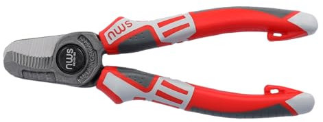 NWS 043-69-160-SB Number 69 Cable Cutter in Self-Packaging, Silver/Red, 160 mm
