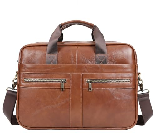 Xieben Sac à bandoulière vintage en cuir pour homme, sac à bandoulière pour voyage, affaires, sac à bandoulière, sac à bandoulière
