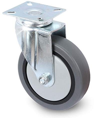 Lenkrolle - Apparaterolle mit Anschraubplatte/Transportrolle/Laufrolle von PRIOstahl (100 mm)