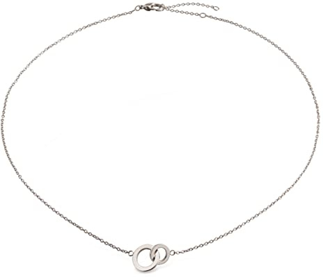 Boccia Damen Halskette in der Farbe Silber poliert, antiallergen, 48cm, 08033-01