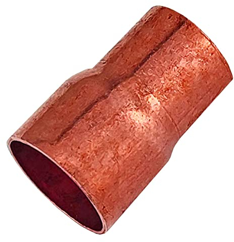 Löt Fitting 5243 Absatz Nippel a-i mit Stutzen AußenØ 22mm und Muffe Anschluss zum Löten für Kupfer Rohr Außendurchmesser 18mm reduziert Trinkwasser geeignet Reduzierung