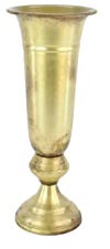 Vaso Alzata Calice in Metallo Oro Antico 13 x h. 35 cm