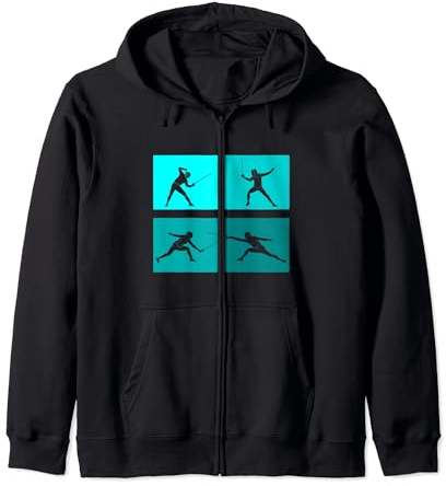 Fechten Game Gamer Fechterin Spiel Fechten Fechter Kapuzenjacke