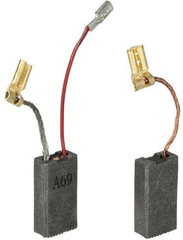 vhbw 2x Kohlebürste 23 x 12,3 x 6,2 mm kompatibel mit Würth BMH 40-XE, 40-SE, 40-E Elektrowerkzeug, Bohrhammer