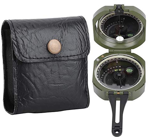 QANYEGN Outdoor Compass, Professional Geological Compass, High Accuracy Waterproof Hiking Compass with Carry Bag