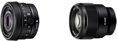 Sony SEL40F25G | Vollformat FE 40mm F 2.5 G - Premium G Serie Objektiv mit Festbrennweite & SEL-85F18 Porträt Objektiv
