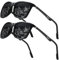 Polarisierte Pilotenbrille Sonnenbrille Herren Damen Freien Leichtgewicht Metallrahmen Angeln Golf Fahren Stilvoll Retro Flieger brille Cat 3 CE