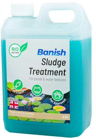 Pisces Banish BioActive 2500ml Sludge Pond Water Treatment Natural Silt Remover Fish Safe