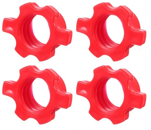 sourcing map Kurzhantelstangen-Mutter, Langhantelschraube, 2,2 cm Sternverschlüsse, Sechskantbefestigungsmuttern für Krafttraining, Fitness, 4 Sets