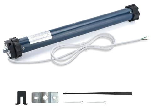 Anesty Set completo per tapparelle, motore tubolare, 20 Nm, per albero da 60 mm, forza di trazione 40 kg, con protezione termica e finecorsa meccanica