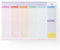 TimeMine Planner Settimanale da Scrivania A4 con 100 Settimane Personalizzabili, Spirale e Righello - Packaging Anti-Orecchie
