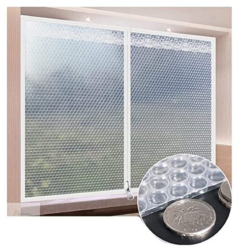 Kit isolant de fenêtre d'intérieur transparent coupe-vent avec film à bulles pour balcon, terrasse, porte/fenêtre, 22 tailles disponibles, transparent, 2,3 x 3 m