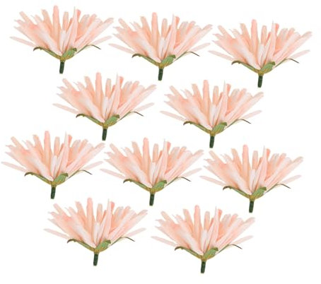 Luxshiny 10pièces Lot de Têtes De Fleurs Artificielles Marguerites Tissu pour Bricolage Décorations De Mariage Et DIY