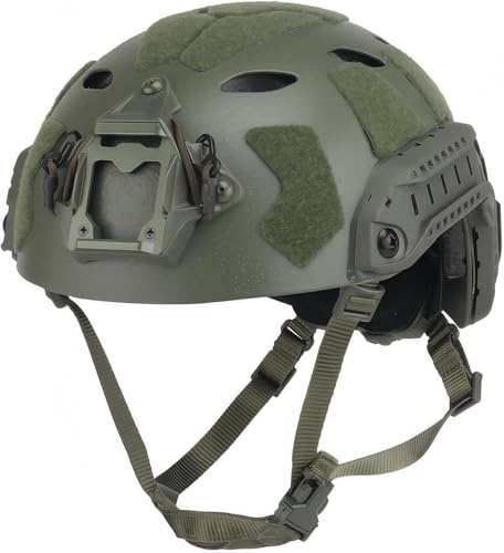 taktischer Fast SF High Cut Helm Sandgestrahlte Version Kopfhörergurtschlitze Reservemasken-Verbindungslöcher Airsoft CS-Spielhelme