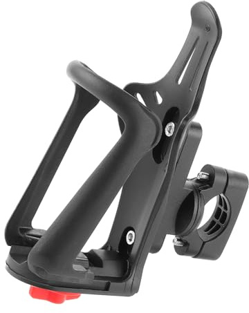 Dromzen Porte Gourde Bidon Vélo, Support Gourde Route Vélo, Porte-Bidons Bouteille Moto, Bike Water Bottle Holder, Drinks Holder, Getränkehalter, pour Vélos, Motos, Vélos Électriques (Noir)