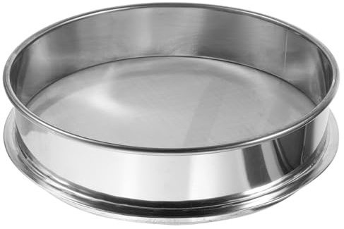 FIXOSHEE 1pezzi Setaccio in Acciaio Estrattore Impilabile per Erbe e Spezie Fine