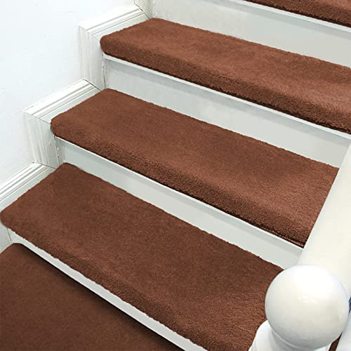 Alfombra antideslizante con punta redondeada para escaleras, alfombrillas adhesivas de seguridad para escalones de madera, protege a niños y mascotas