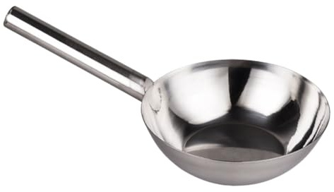 Alipis Cazo de Acero Inoxidable de Mango Cucharón Grueso para Agua Diseño Ergonómico Práctico para Cocina y Camping Uso Multifuncional Resistente y Duradero
