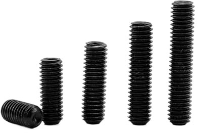 2–50 Stück schwarze Sechskant-Innensechskantschraube M2–M12, Ringschneide, Madenschraube, Karbonstahl, Kopfschrauben(2.5mm)