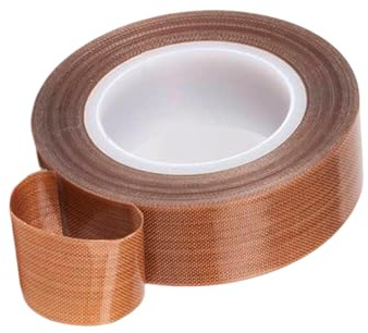 Lumi Zenva PTFE Gewebeband 12 mm Braun Hochtemperatur Klebeband für Vakuum Hand und Impuls Siegeln 10 Meter Industrie Klebeband