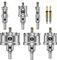 ASNOMY 8pcs großes Lochsäge Hartmetall-Bohrer, 16–60 mm, hochwertiger TCT-Bohrer-Lochsägen-Set, titanbeschichteter Zentrierbohrer aus Hartmetall, für Edelstahl, Eisen, Holz, Kunststoff