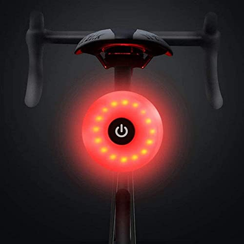 NK Luce posteriore a LED per bicicletta, 5 modalità di luce, ricaricabile, porta di ricarica DC5V 1A, Micro USB, IPX5 resistenza all'acqua, facile installazione (compatibilità tutte biciclette)