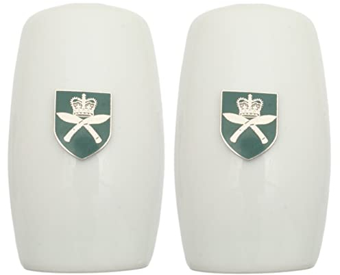 Gurkha China Salt and Pepper Shakers Cruet Set Modern White CSP ME51