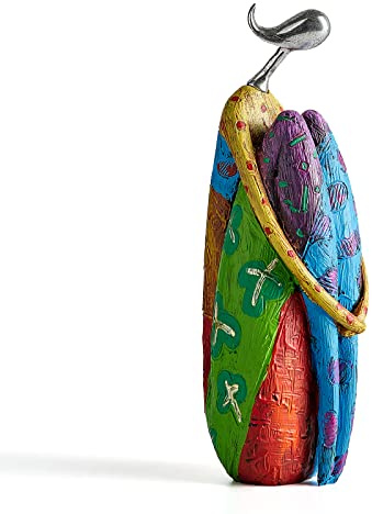 Octdays Art Female Sculpture Figurines, Abstract Woman Statue for Home Decor, Colorful Decorations for Living Room Shelf Office Cabinet Accents- A