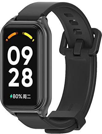 CHULN Armband Kompatibel mit Xiaomi Smart Band 8 Active/Redmi Smart Band 2 Armband, Bequemes Weiches Silikonband Kompatibel mit Xiaomi Smart Band 8 Active/Redmi Smart Band 2 Ersatz-Sportarmband