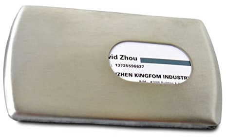 Cabilock Namenshalter Aus Kreditkartenetui Box-organizer Zum Tragen Silber Zur Aufbewahrung Von Visitenkarten Kreditkarten Namenskarten Und Geschenkkarten