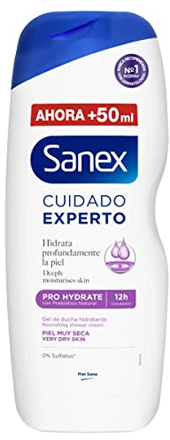 Sanex Expert Care Pro Hydrate, Shower or Bath Gel, Very Dry Skin, Deep Hydration, Fights Bacteria, 600 ml