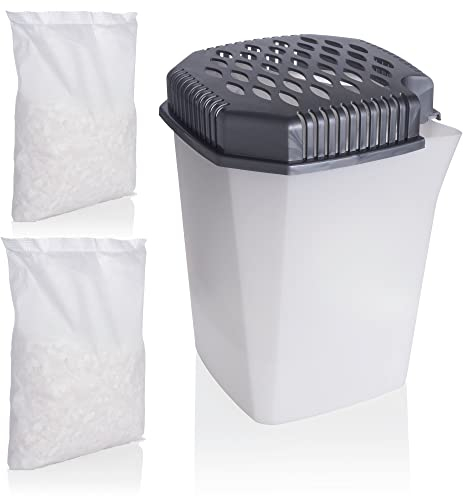 Deumidificatore con beccuccio senza corrente con 2 granuli da 680 g, riutilizzabile, dura 4 mesi, deumidificatore per cucina, bagno