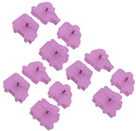 ABOOFAN 12stücke Teiliges Set Keks Und Dessertformen Aus Kunststoff Autoförmig Diy-backform Lebensmittelecht Wiederverwendbar Für Backutensilien