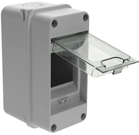 Housoutil Plastic Transparent Cover Power Distribution Box 3 Way Circuit Box 3 Din Rail Power Distribution Junction Box