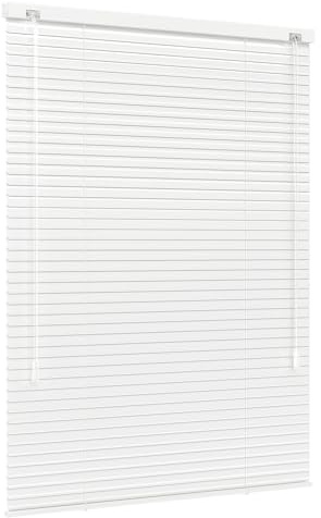 Jalousiescout Lightless Jalousie Aluminiumjalousie, Verdunkelungsrollo, Innovative Verdunkelungstechnik, Sichtschutz, ohne Bohren, 100 x 150 cm (BxH), Weiß glänzend