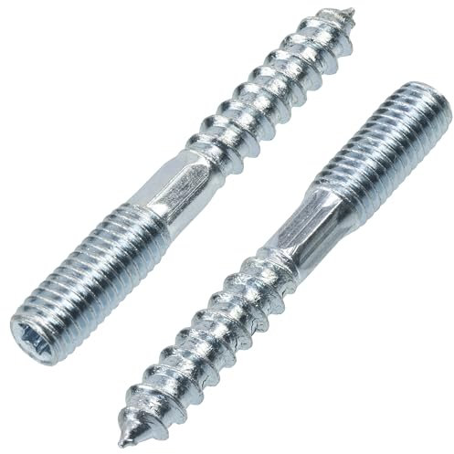 AERZETIX - C75871 - Lot de 12 Vis à double filetage M8x60 mm - goujon patte à vis - en acier